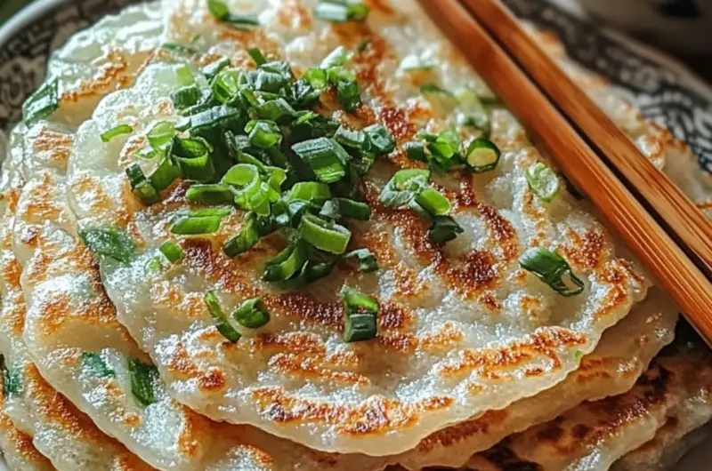 Rice Paper Scallion Pancakes