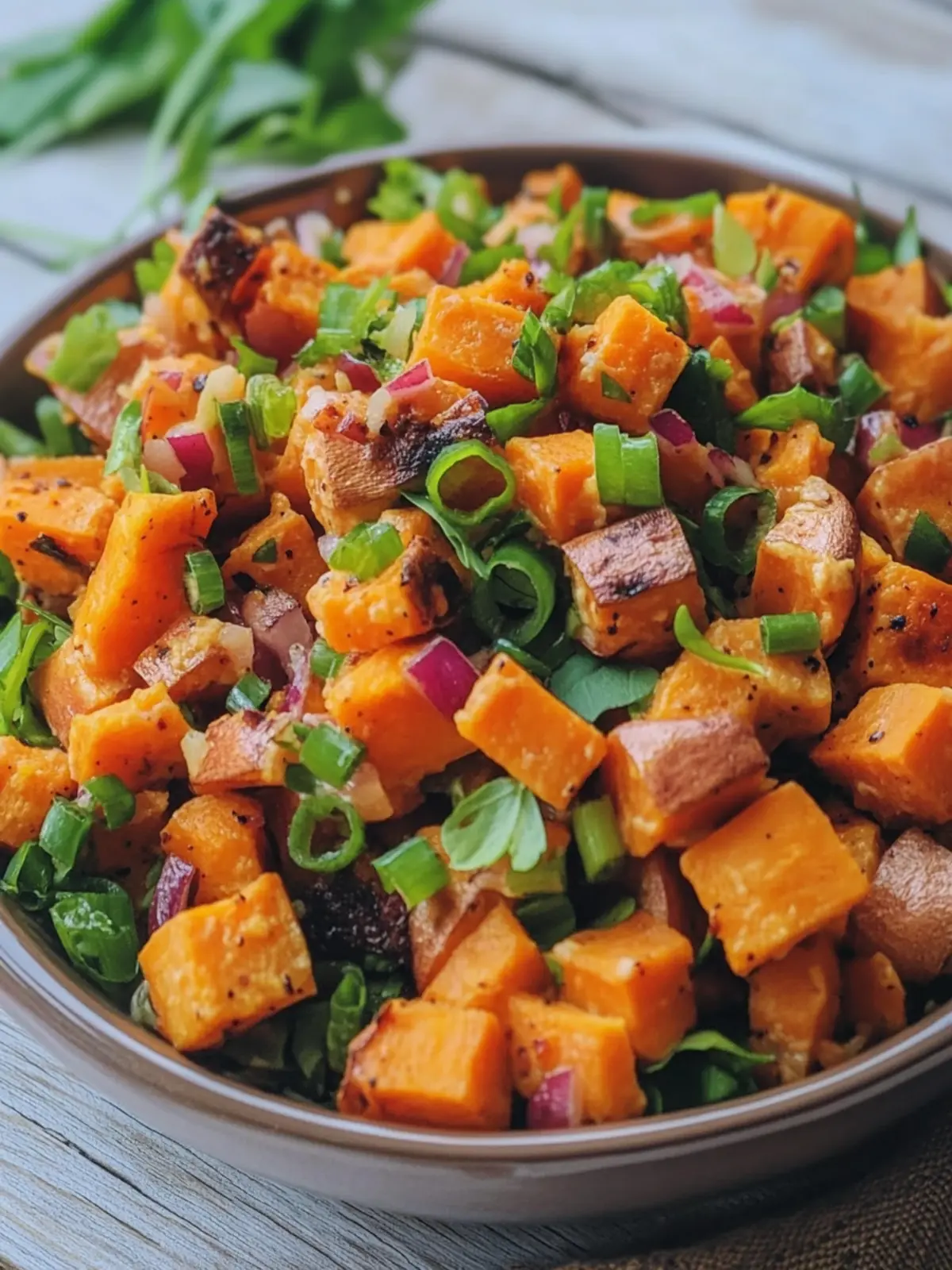 Roasted Sweet Potato Salad: A Colorful Twist on Tradition 4 Roasted Sweet Potato Salad