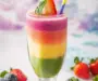 Vibrant Rainbow Smoothie: A Fun & Healthy Kickstart