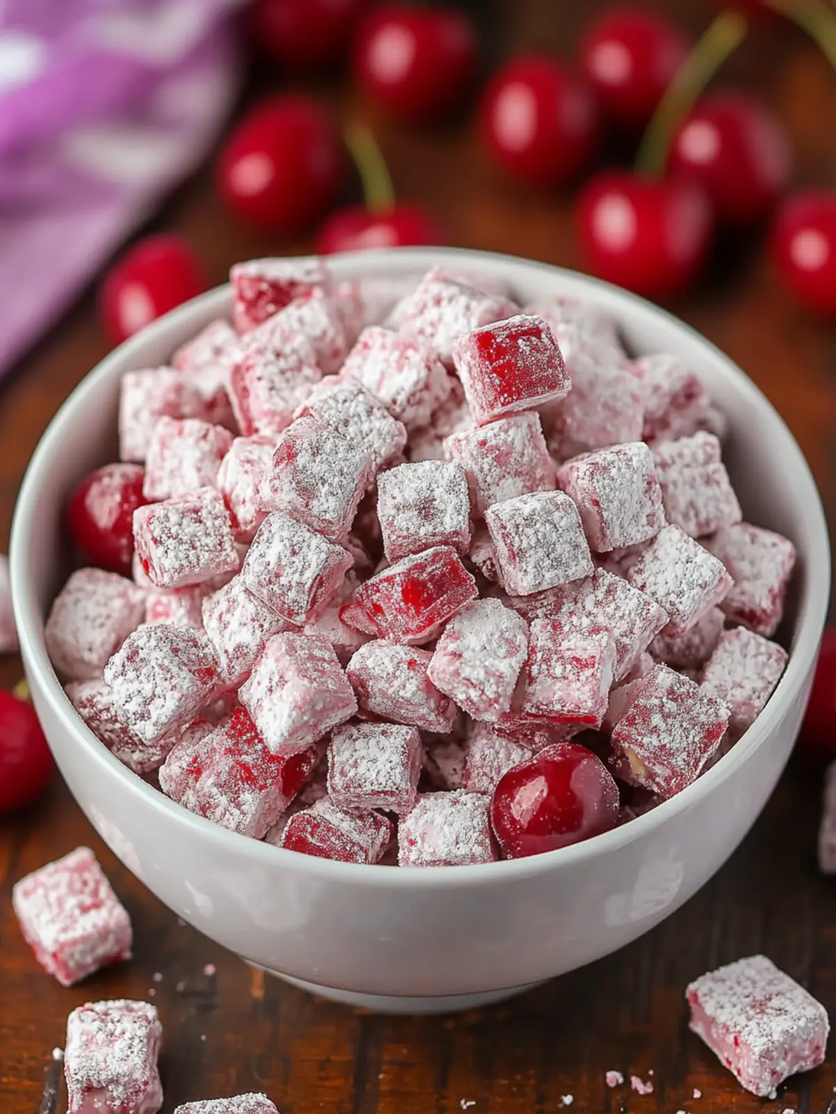 Cherry Cheesecake Puppy Chow - Your New Favorite Snack Delight 2 Cherry Cheesecake Puppy Chow