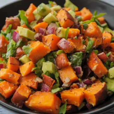 Roasted Sweet Potato Salad: A Colorful Twist on Tradition 9 Roasted Sweet Potato Salad