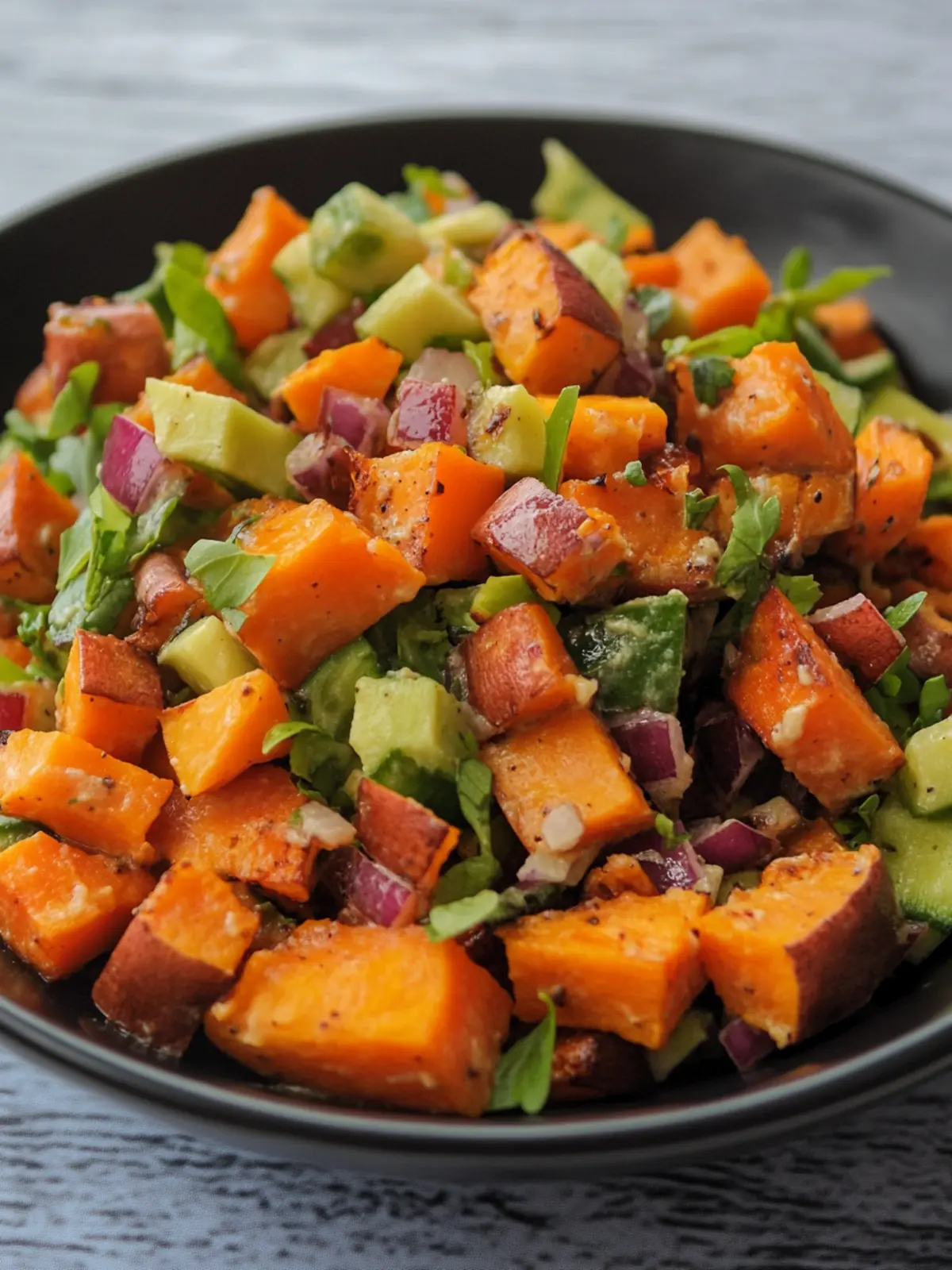 Roasted Sweet Potato Salad: A Colorful Twist on Tradition 5 Roasted Sweet Potato Salad