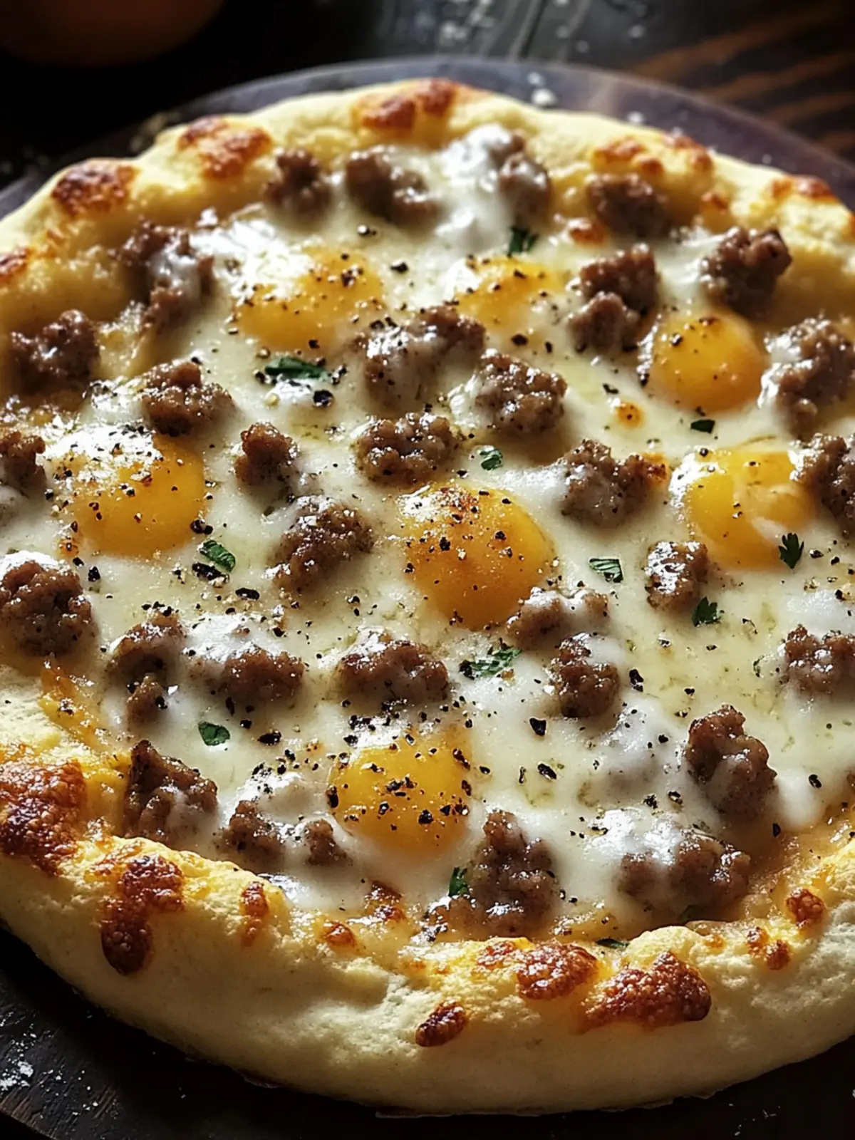 Biscuits and Sausage Gravy Breakfast Pizza for Ultimate Comfort 4 Biscuits and Sausage Gravy Breakfast Pizza