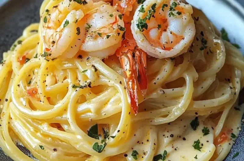 Creamy Shrimp Linguine