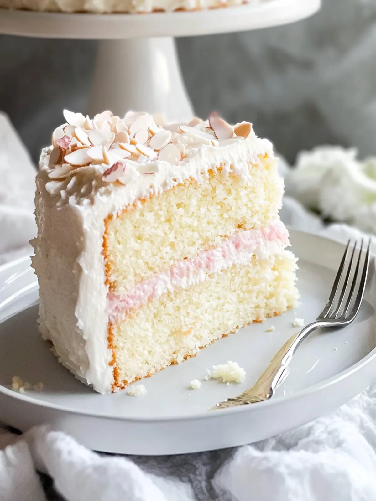 Delicious White Almond Cake to Elevate Your Baking Game 2 White Almond Cake