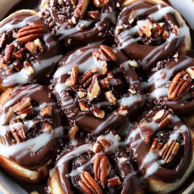 Decadent Chocolate Pecan Cinnamon Rolls to Indulge Your Cravings 9 Chocolate Pecan Cinnamon Rolls