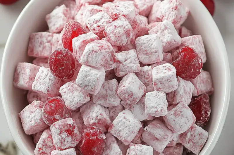 Cherry Cheesecake Puppy Chow