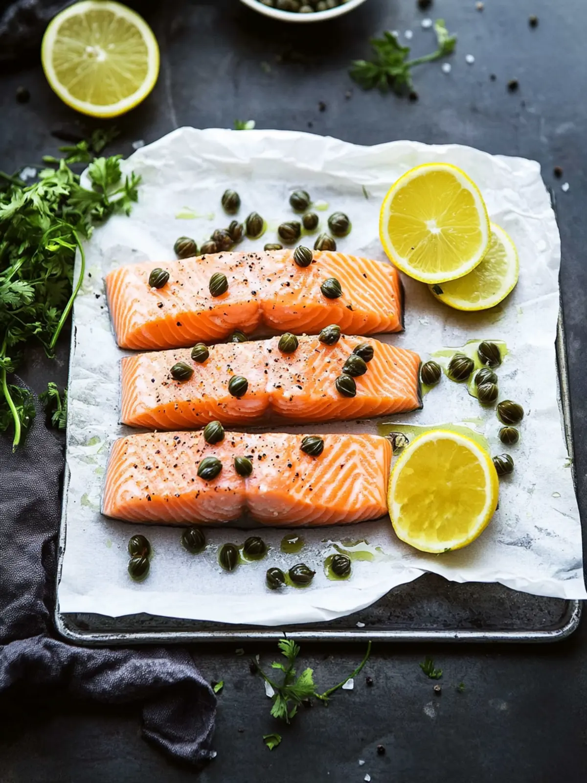 Savory Salmon with Capers and Lemon for Easy Home Cooking 4 Salmon with Capers