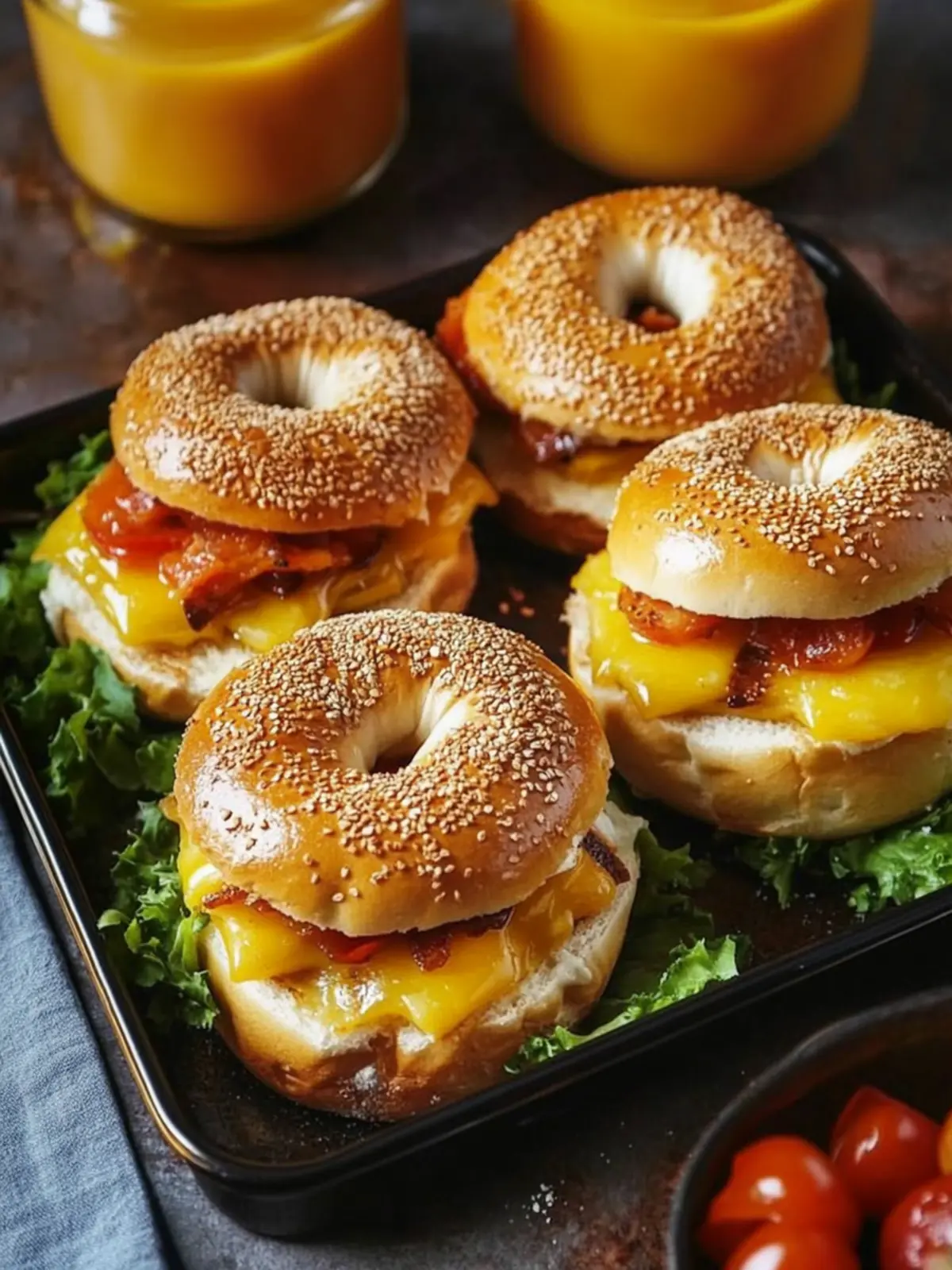 Bagel Breakfast Sliders: Easy, Cheesy Morning Magic 3 Bagel Breakfast Sliders