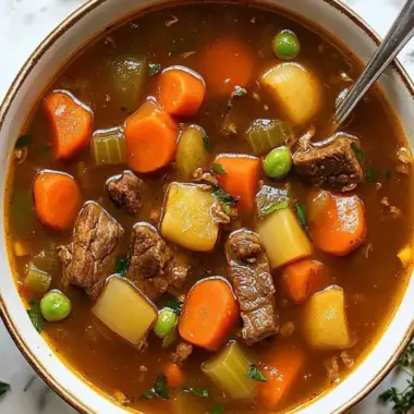 Comforting Vegetable Beef Soup for Chilly Days Ahead 9 Vegetable Beef Soup