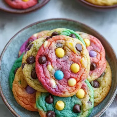 Rainbow Chocolate Chip Cookies That Brighten Your Day 10 Rainbow Chocolate Chip Cookies