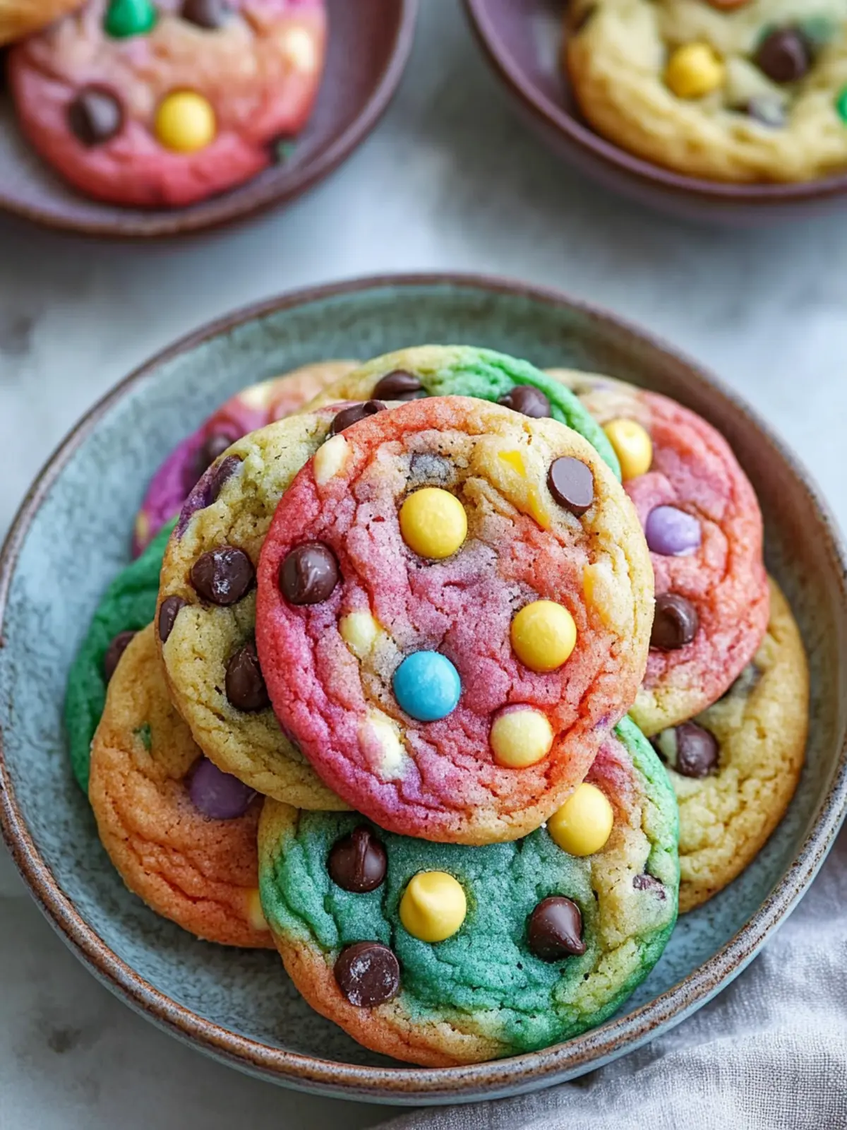 Rainbow Chocolate Chip Cookies That Brighten Your Day 5 Rainbow Chocolate Chip Cookies