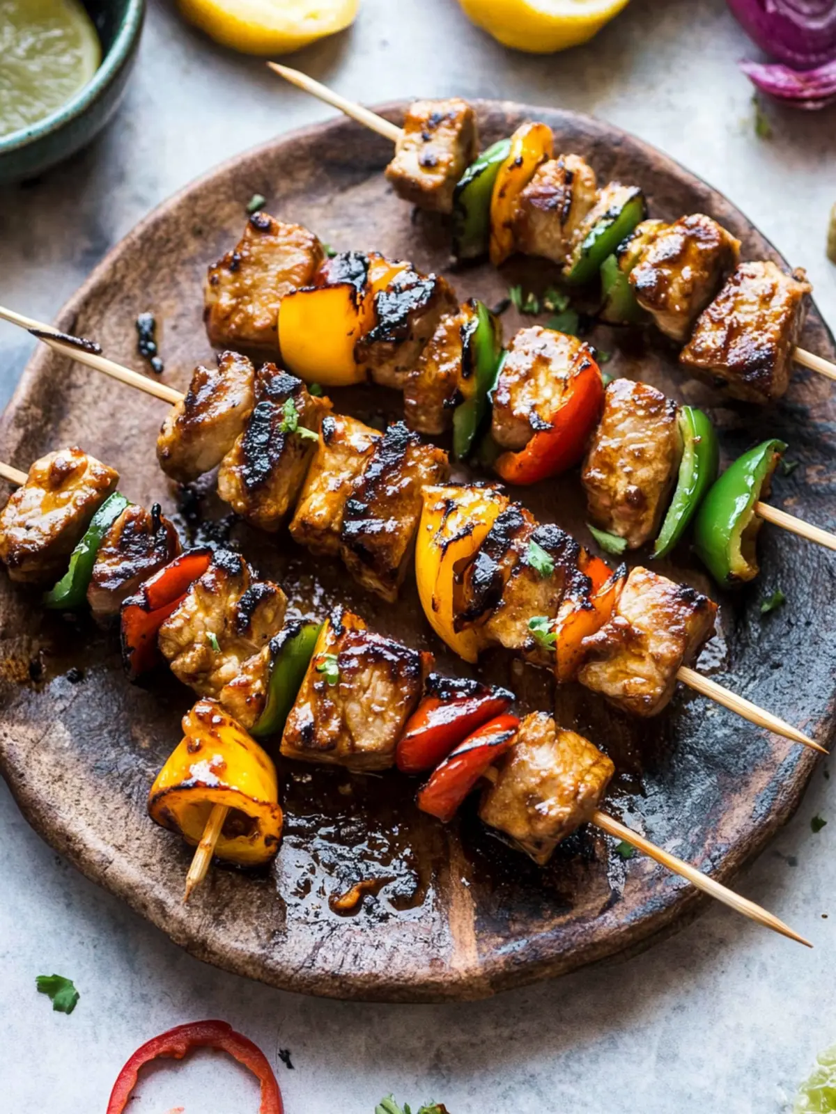 Savor Hawaiian BBQ Skewers with Tangy Pineapple Bliss 4 Hawaiian BBQ Skewers