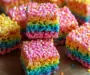 Vibrant Rainbow Rice Krispie Treats for Fun Family Treats