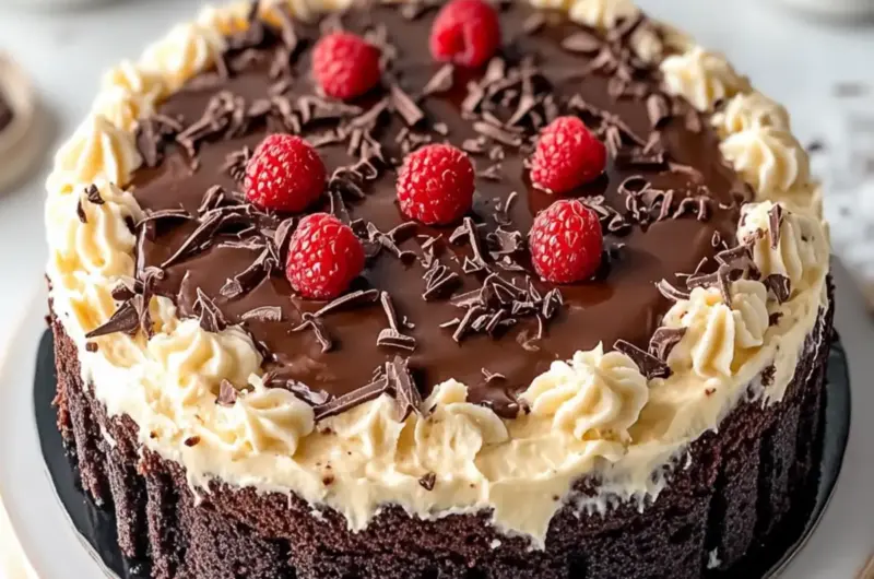 German Chocolate Poke Cake