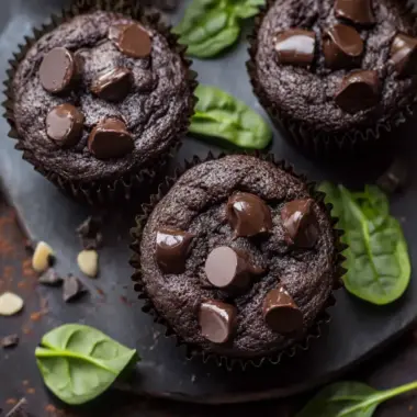 Chocolate Spinach Muffins That Hide Healthy Goodness 9 Chocolate Spinach Muffins