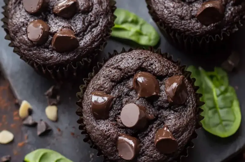 Chocolate Spinach Muffins
