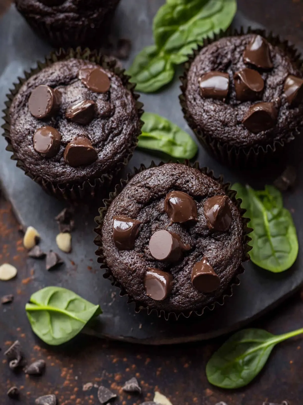 Chocolate Spinach Muffins That Hide Healthy Goodness 5 Chocolate Spinach Muffins