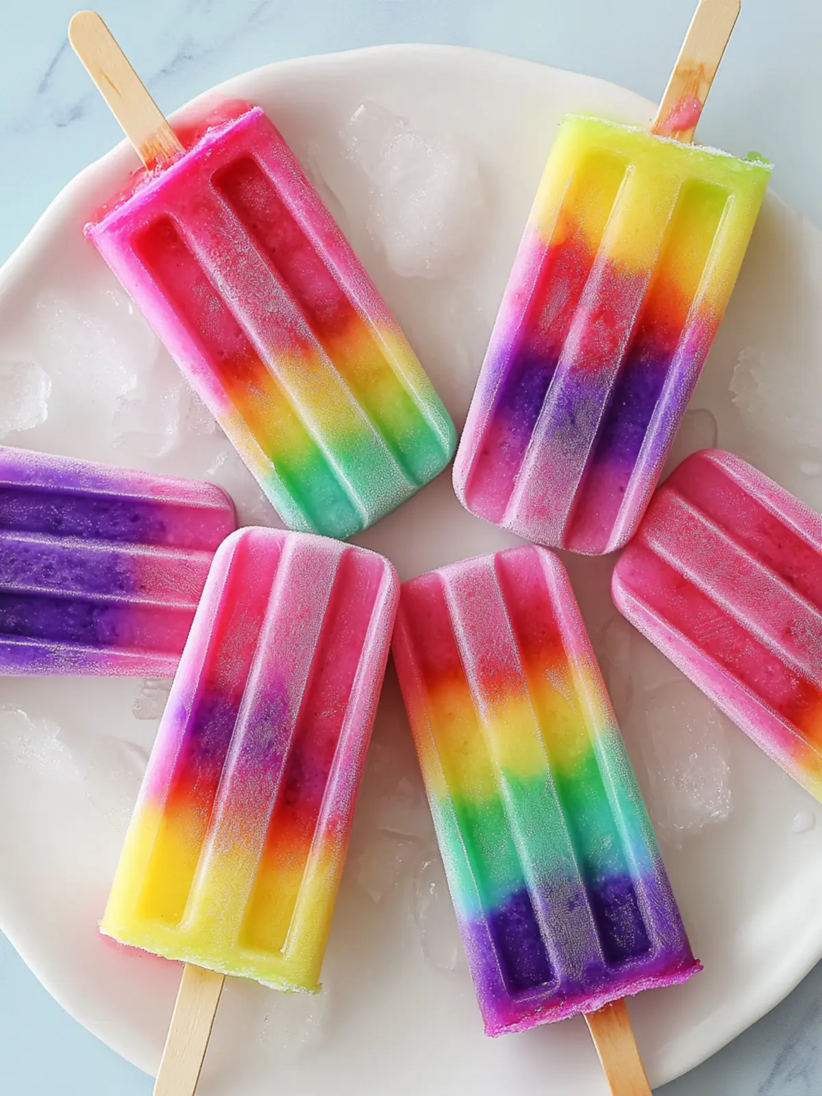 Delicious Homemade Easy Rainbow Popsicles You'll Love 5 Easy Rainbow Popsicles