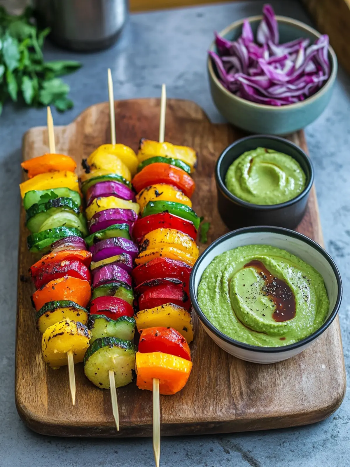Rainbow Skewers with Two Dreamy Dips for Fresh Flavor Fun 5 Rainbow Skewers with Two Dreamy Dips