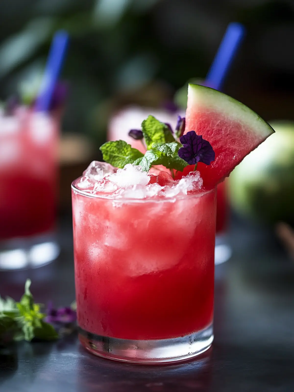 Chill Out with This Hibiscus Watermelon Whiskey Smash 2 Hibiscus Watermelon Whiskey Smash