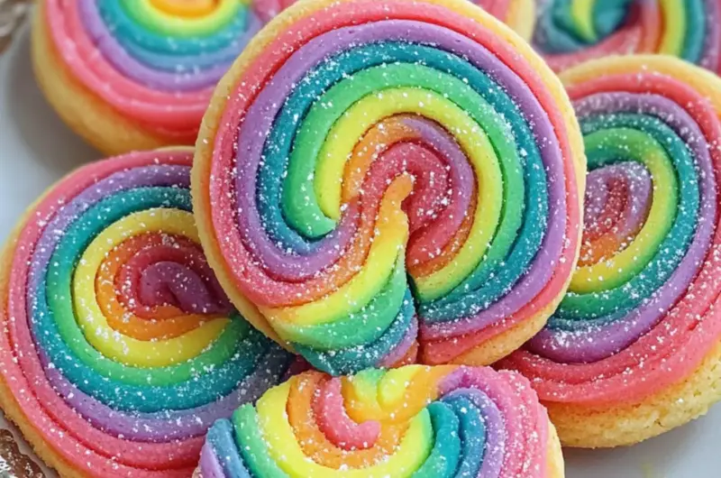 Rainbow Pinwheel Cookie