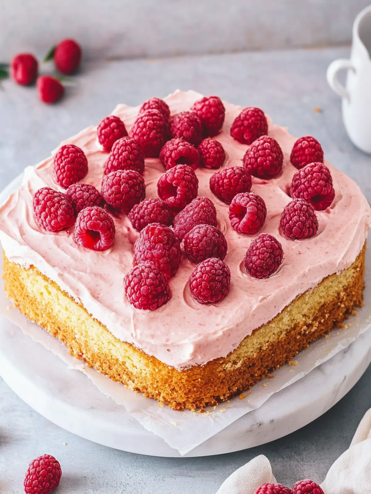 Irresistible Almond Raspberry Cake with Fluffy Buttercream 3 Almond Raspberry Cake