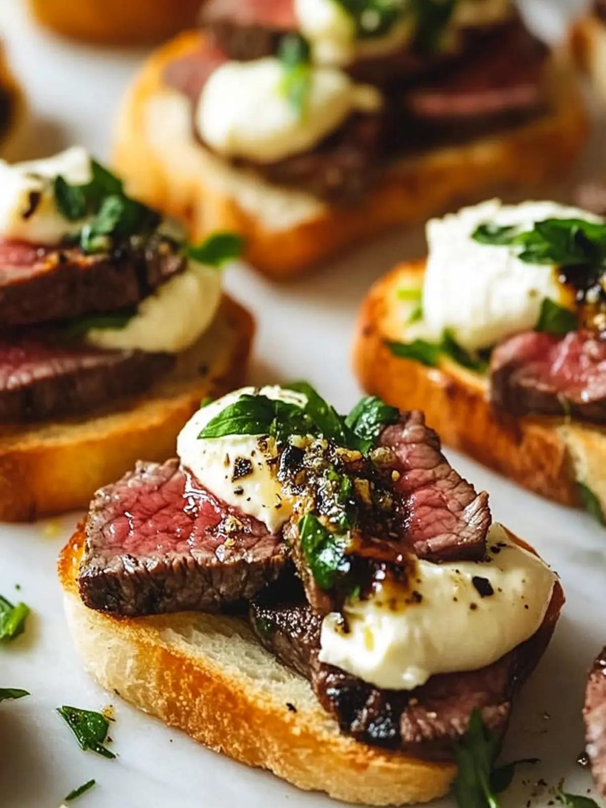 Savory Steak Crostini with Chimichurri for Ultimate Flavor 2 Steak Crostini