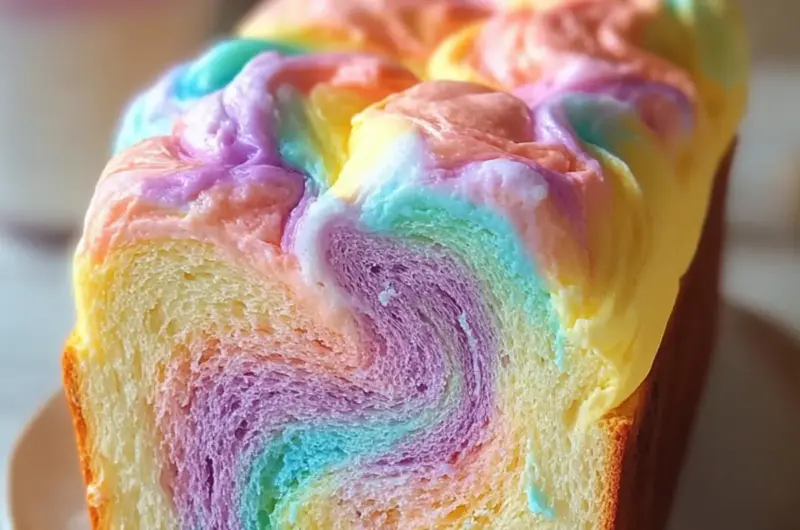 Cloud Bread Pastel Swirl Loaf