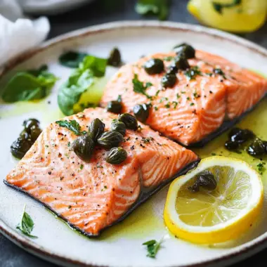Savory Salmon with Capers and Lemon for Easy Home Cooking 9 Salmon with Capers