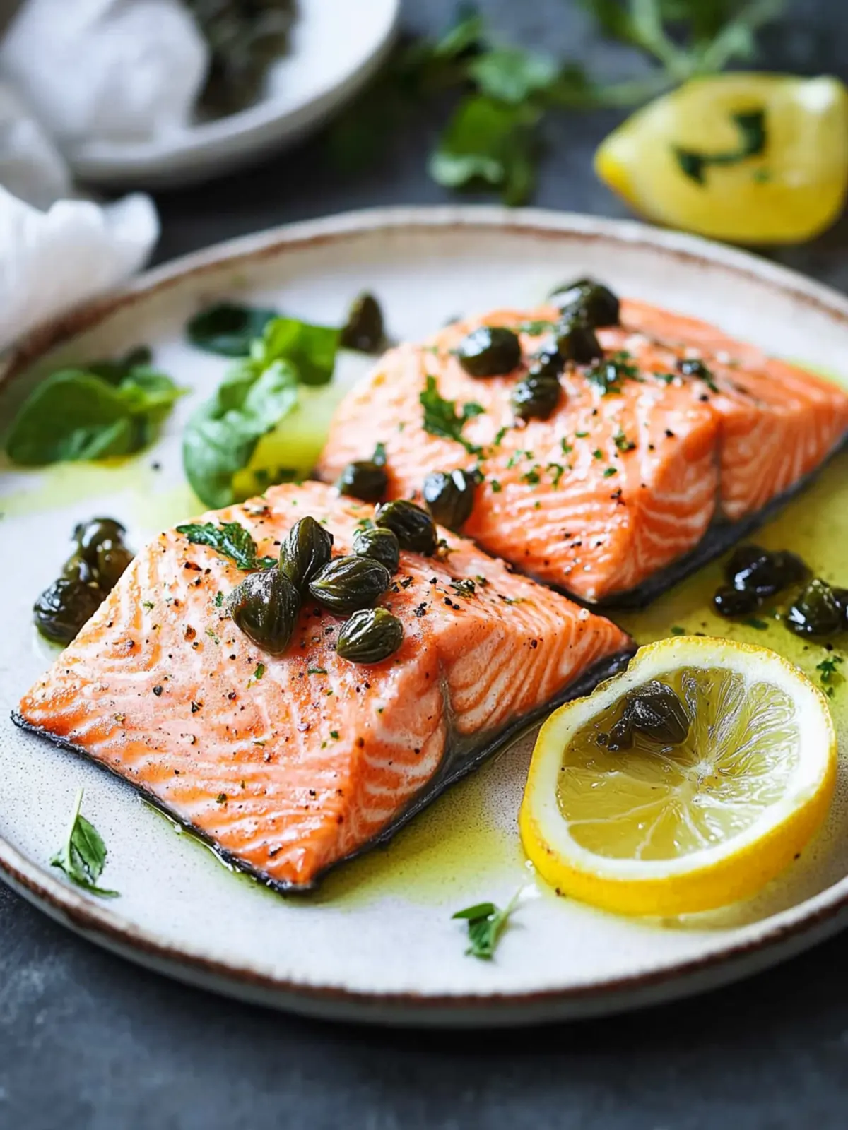 Savory Salmon with Capers and Lemon for Easy Home Cooking 5 Salmon with Capers