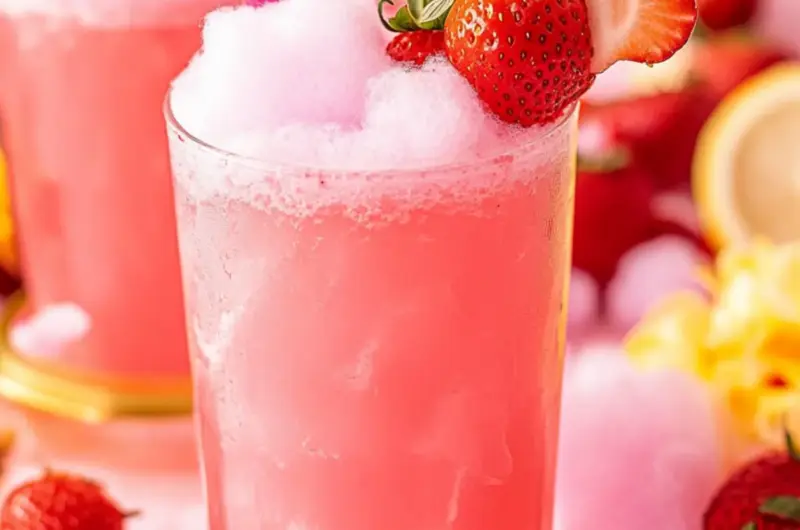 Strawberry Cotton Candy Drink