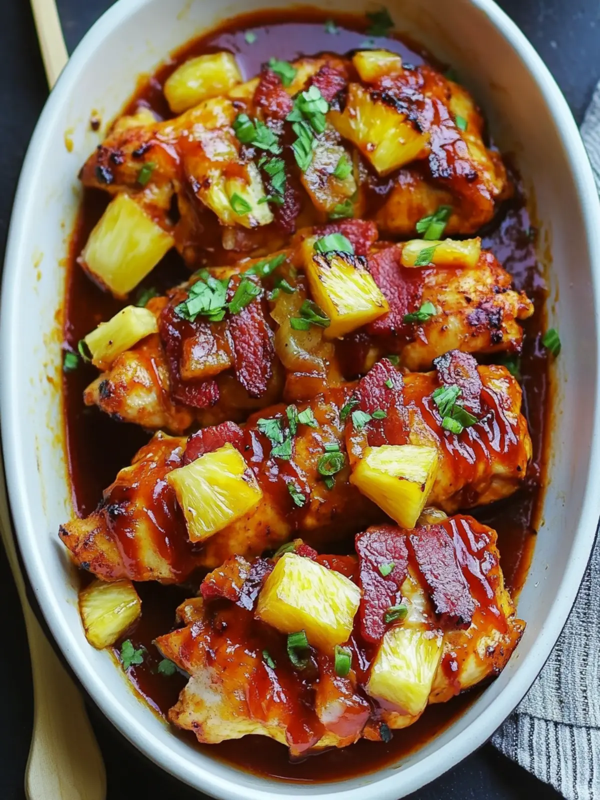Bacon Pineapple BBQ Chicken: A Sweet and Savory Delight 2 Bacon Pineapple BBQ Chicken
