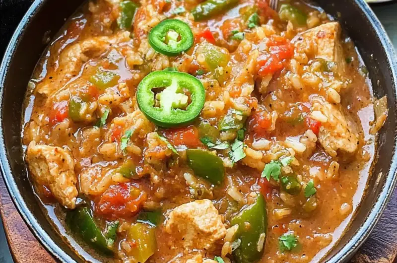Grandma’s Chili Verde and Spanish Rice