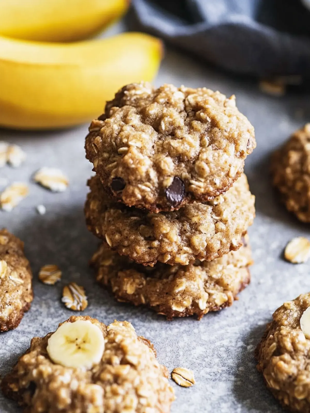 Deliciously Chewy Banana Oatmeal Cookies You'll Love 3 Banana Oatmeal Cookies