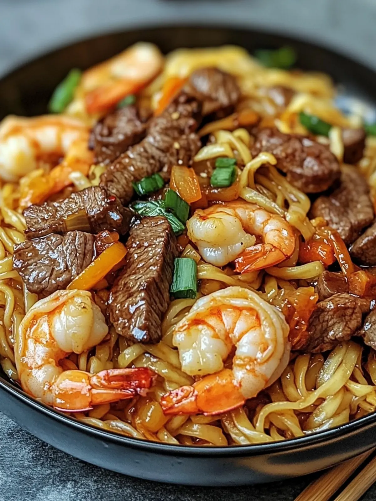 Steak & Shrimp Stir-Fried Noodles: A Flavor-Packed Feast 3 Steak & Shrimp Stir-Fried Noodles