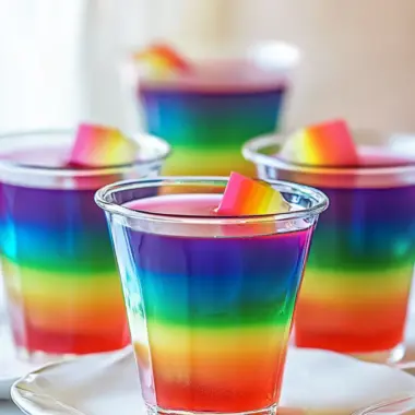 Colorful Rainbow Gelatin Shots for Your Next Epic Party 9 Rainbow Gelatin Shots