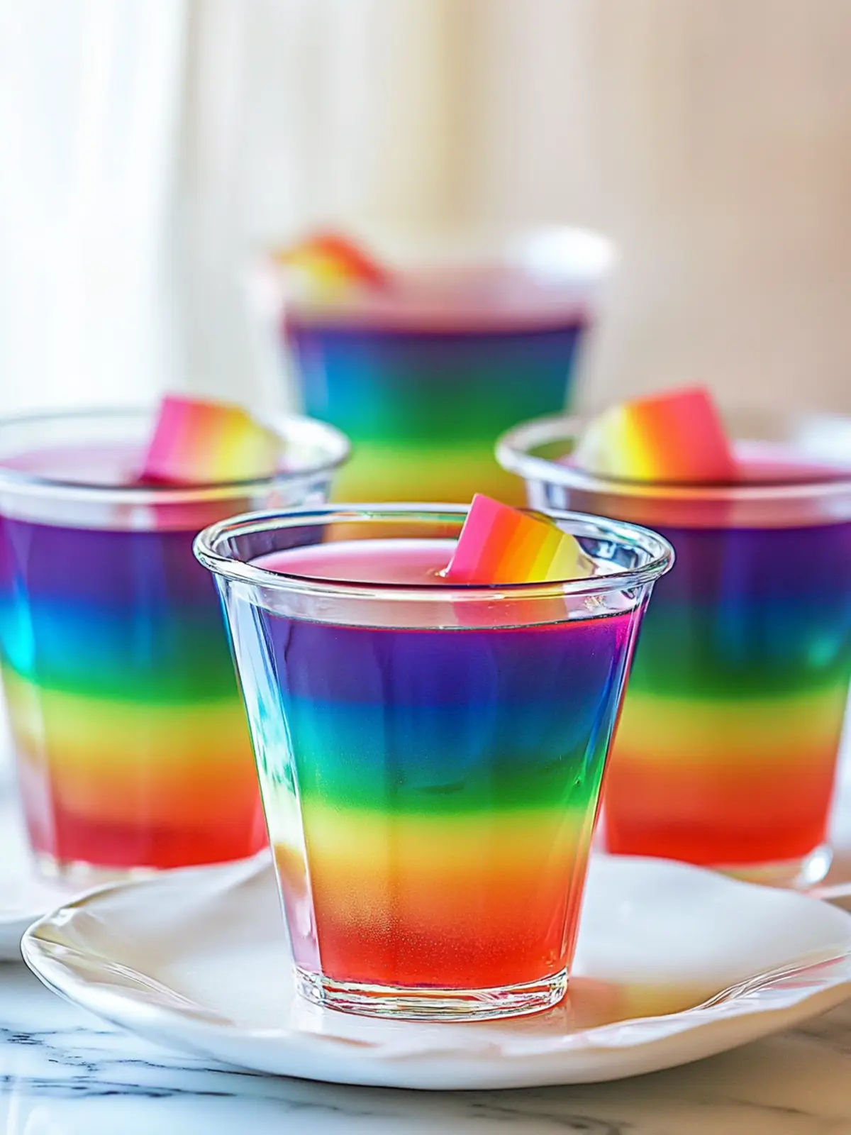 Colorful Rainbow Gelatin Shots for Your Next Epic Party 5 Rainbow Gelatin Shots