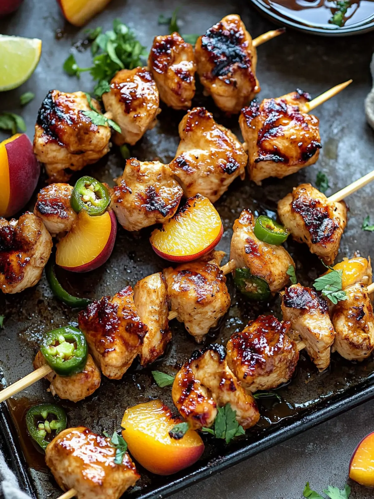 Savor Summer with Easy Jalapeno Peach Chicken Skewers 3 Jalapeno Peach Chicken Skewers