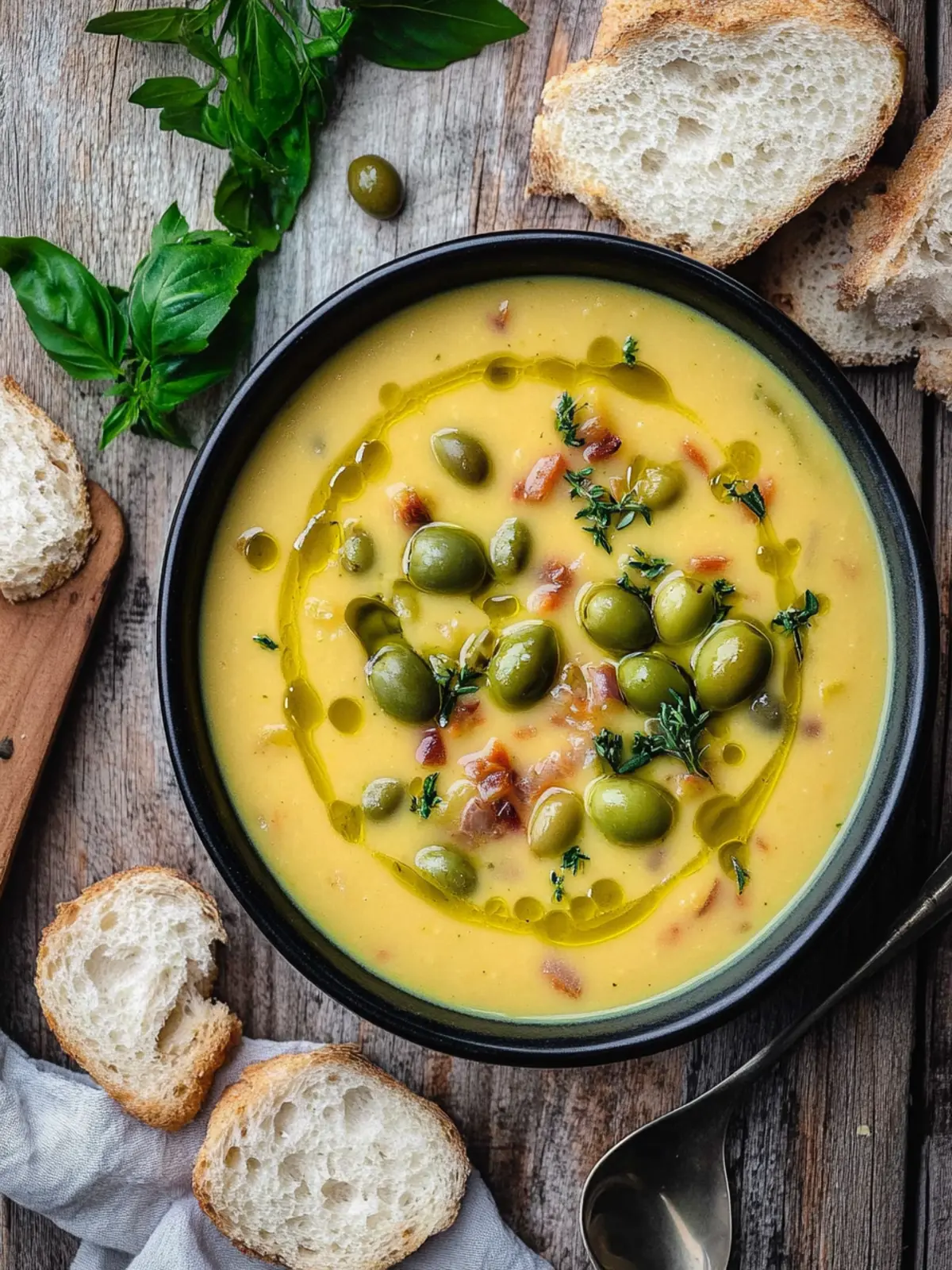 Delicious Green Olive Soup for Cozy Nights In 3 Green Olive Soup