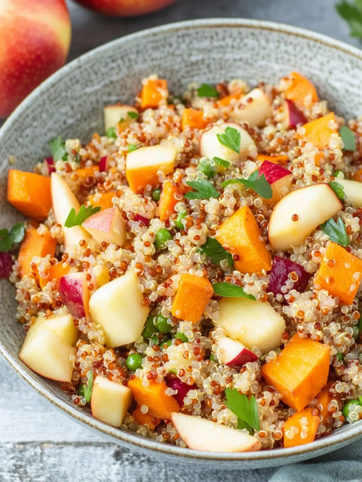 Apple Sweet Potato Quinoa Salad for Healthy Fall Flavor 2 Apple Sweet Potato Quinoa Salad