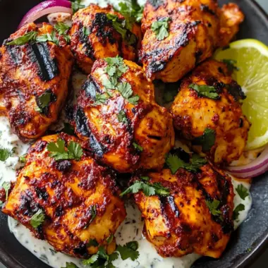 Spicy Yogurt-Marinated Chicken Tandoori with Cilantro Rice Bliss 10 Spicy Yogurt-Marinated Chicken Tandoori