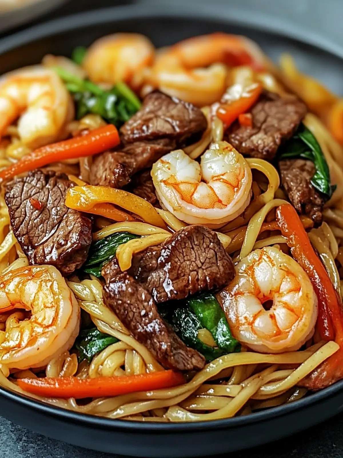 Steak & Shrimp Stir-Fried Noodles: A Flavor-Packed Feast 4 Steak & Shrimp Stir-Fried Noodles
