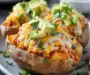 Satisfy Your Cravings with Chicken Enchilada Stuffed Baked Potatoes
