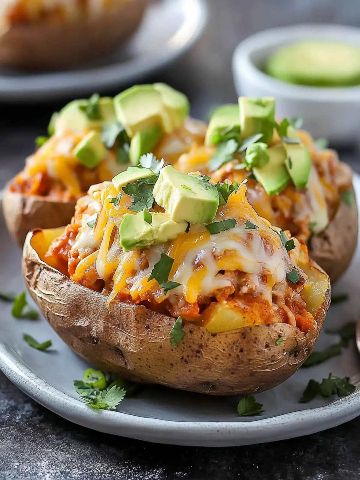 Satisfy Your Cravings with Chicken Enchilada Stuffed Baked Potatoes 5 Chicken Enchilada Stuffed Baked Potatoes
