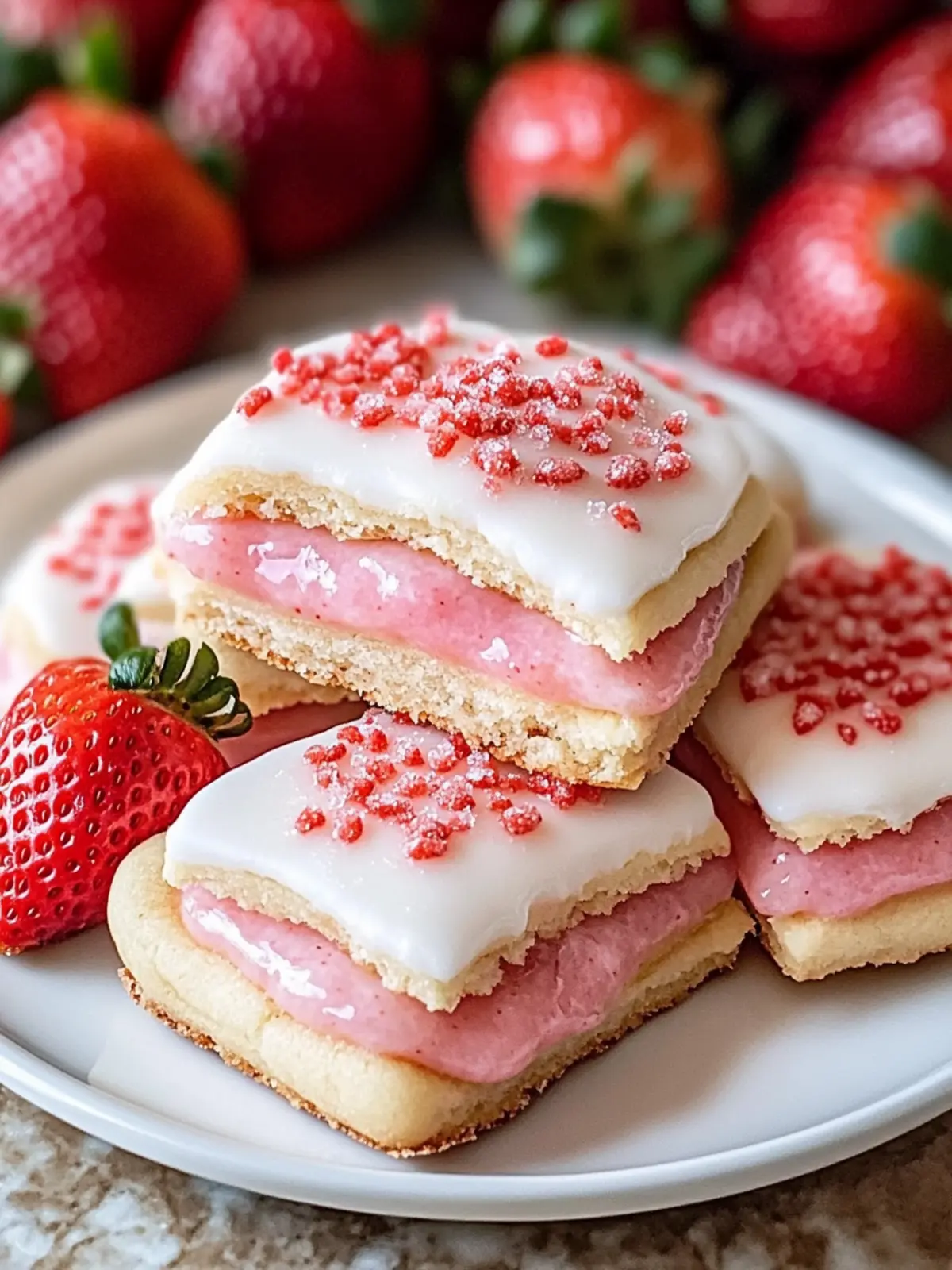 Delicious Strawberry Pop Tart Sugar Cookies You’ll Love to Bake 5 Strawberry Pop Tart Sugar Cookies