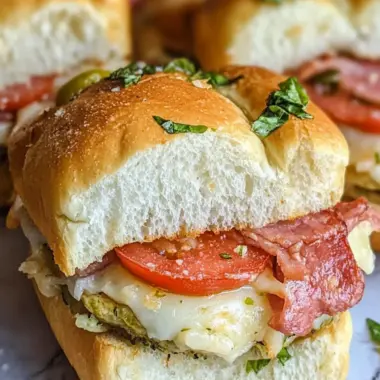 Hot Italian Sub Sliders: Your New Tailgate Favorite 9 Hot Italian Sub Sliders