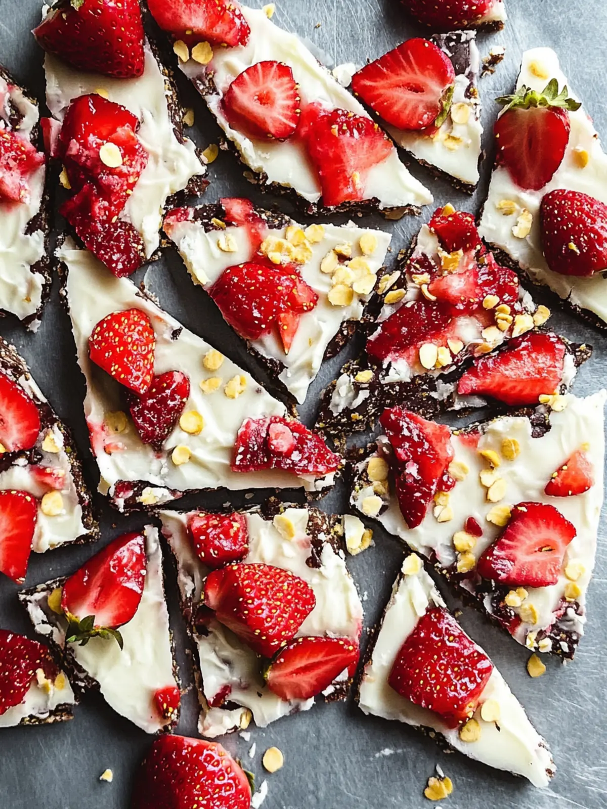 Decadent Strawberry Bark with Coconut and Pistachios 2 Strawberry Bark