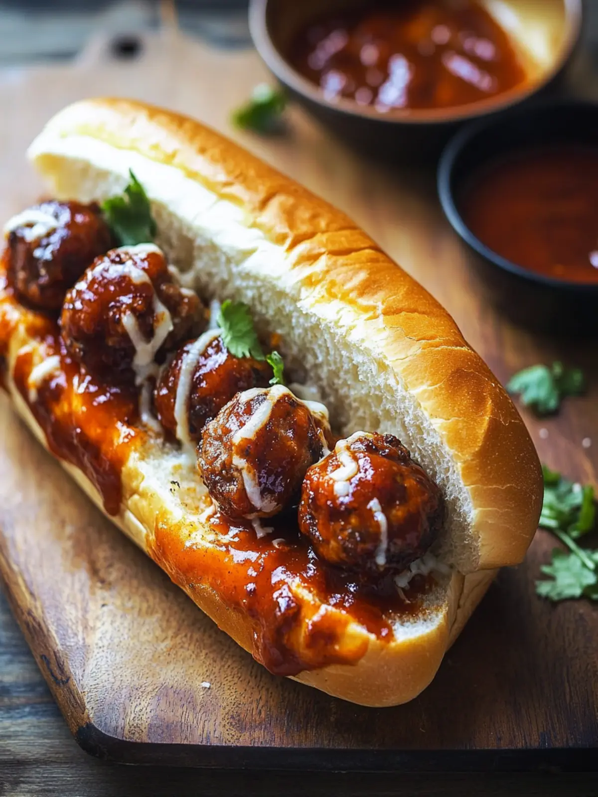 Ultimate BBQ Meatball Subs: Comfort Food with a Twist 2 BBQ Meatball Subs
