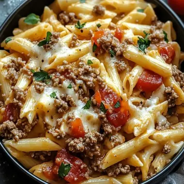 Creamy Rotel Pasta with Ground Beef: Your 30-Minute Comfort Dish 9 Creamy Rotel Pasta with Ground Beef